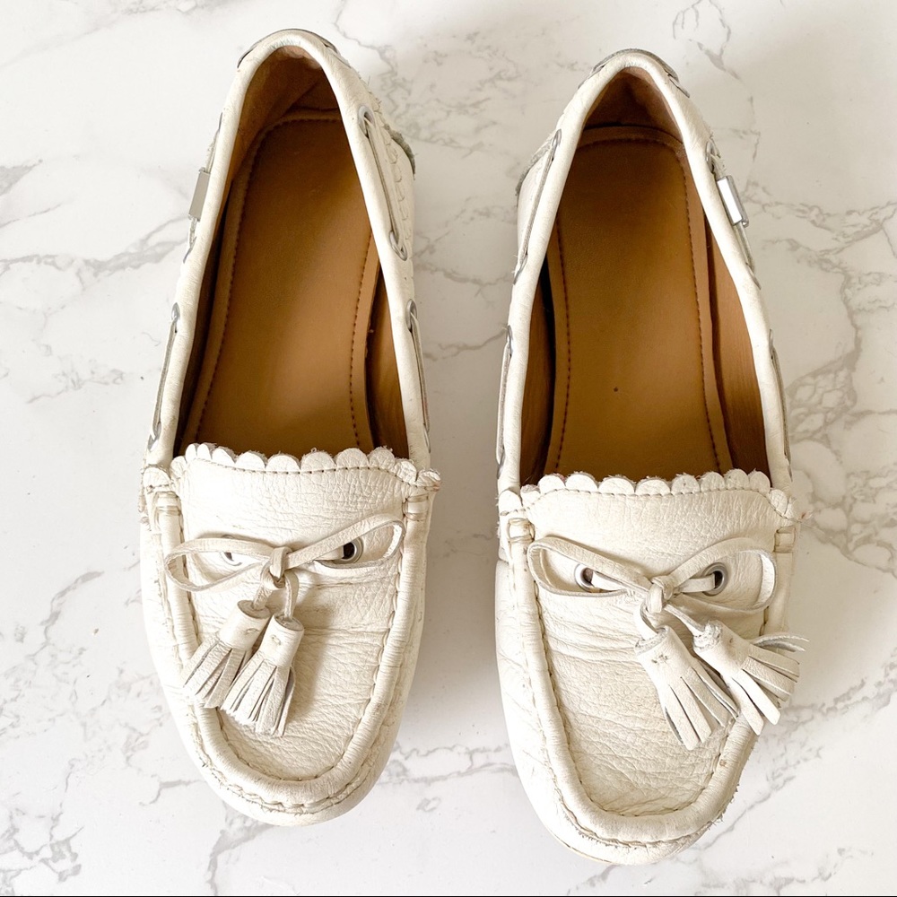 ⭐️ Coach | Cream Olympia Tassel Loafer